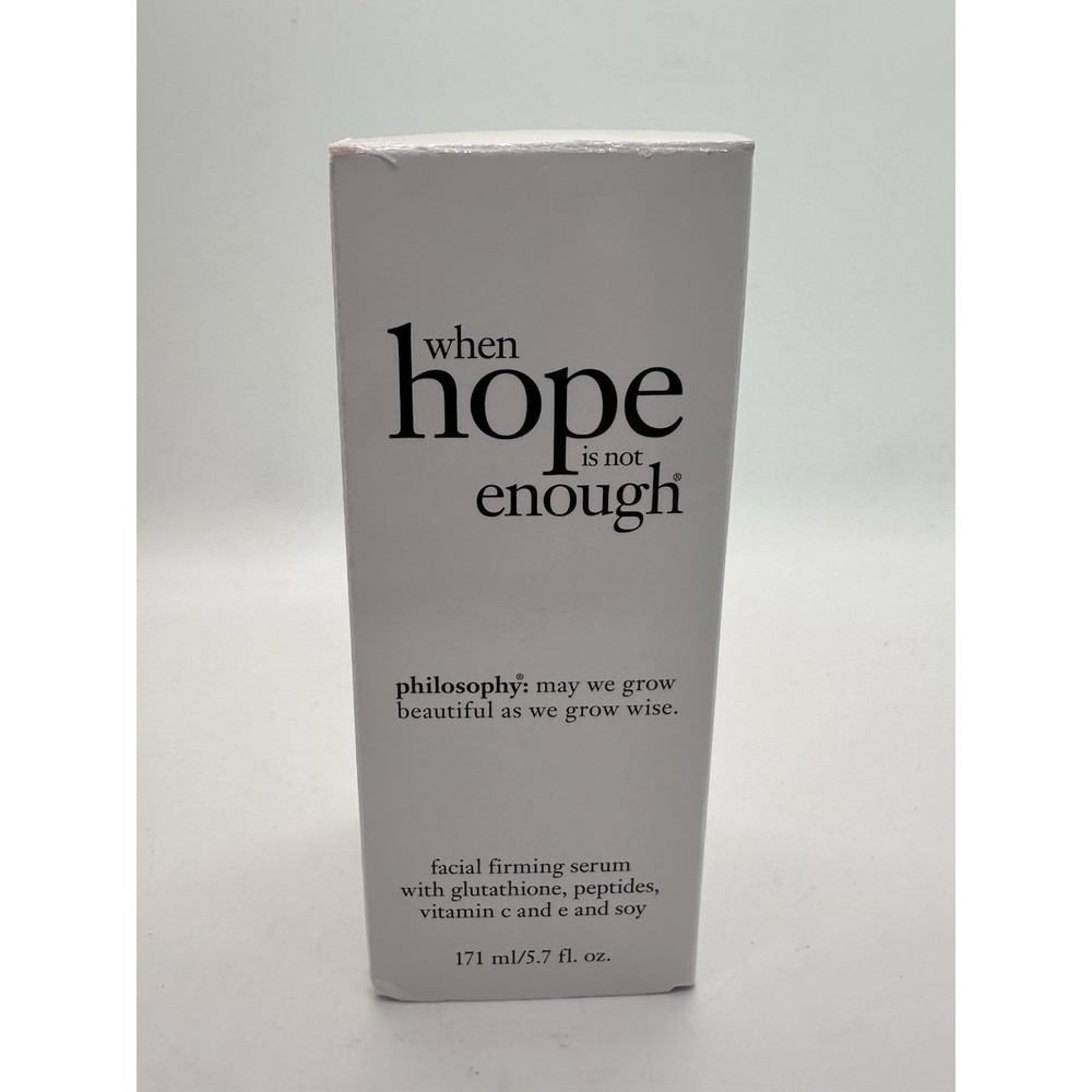 Philosophy When Hope Is Not Enough Facial Firming Serum‎ - 5.7 oz / 171 ml New!